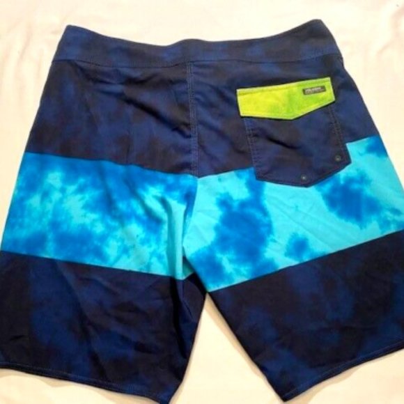 Volcom Size "34" Men's Mod-Tech Board Shorts - Navy/Aqua/Blue (29745) - Picture 7 of 8